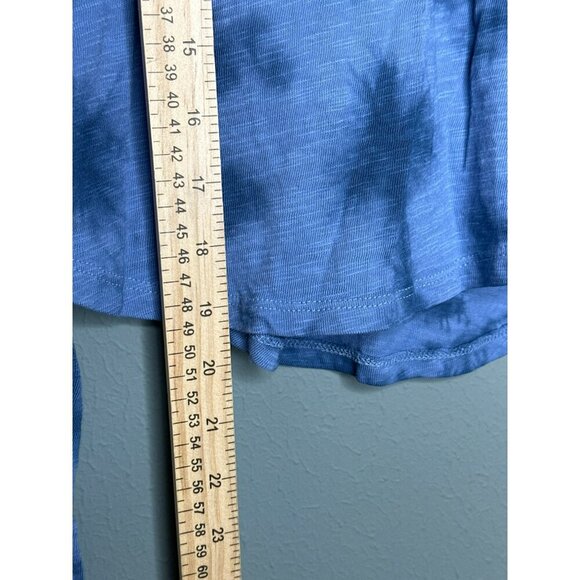 Zella Girls Medium LS Crewneck Garment Dye Studio Blue Insignia Tie Dye T-Shirt - Picture 5 of 10